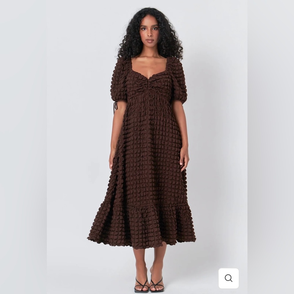 Endless Rose BUBBLE PUFF SLEEVE MAXI DRESS - Picture 3 of 15